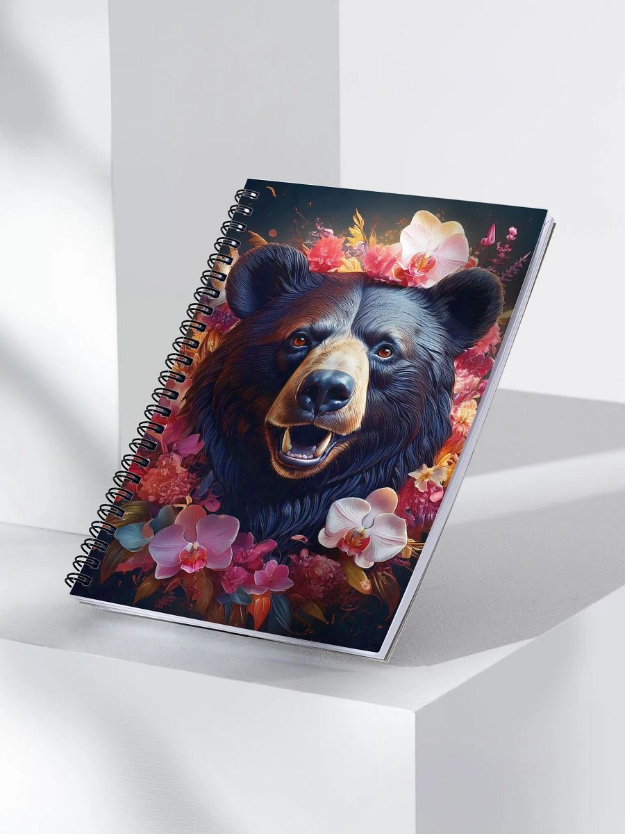 Floral Crown Bear Spiral Notebook product image (3)