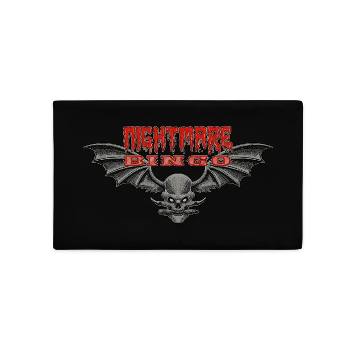 Nightmare Bingo Pillow Case Black product image (1)