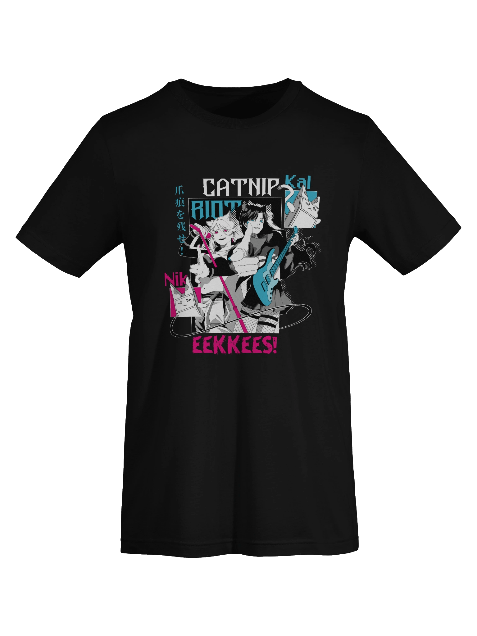 "CATNIP RIOT" Lightweight Tee [BLACK VARIANT] product image (7)