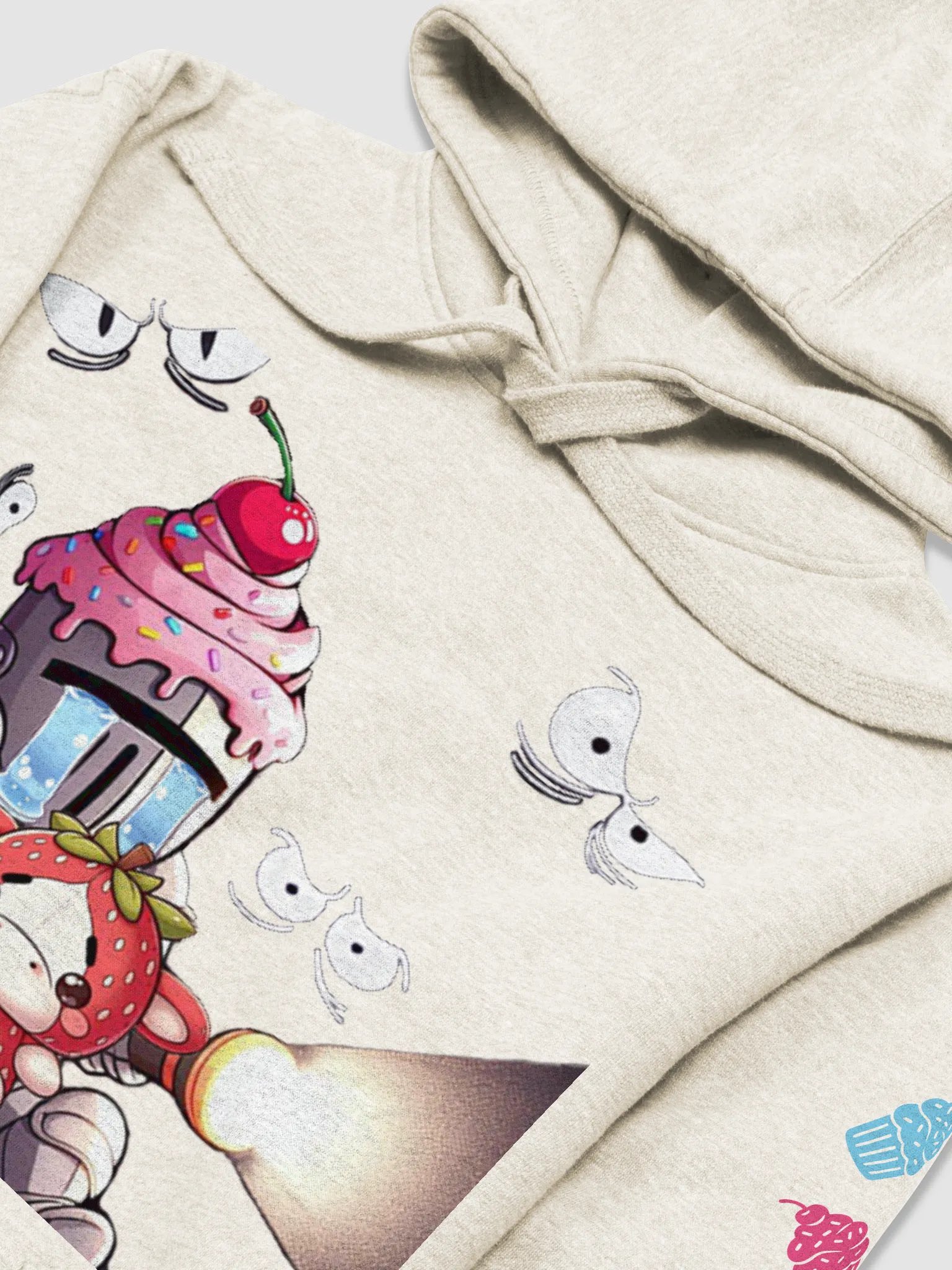 Cupcake Knight horror game screamer hoodie product image (16)