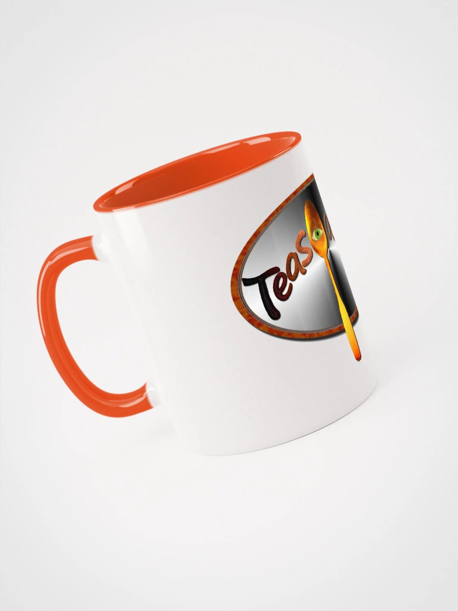 White and Orange Mug product image (3)