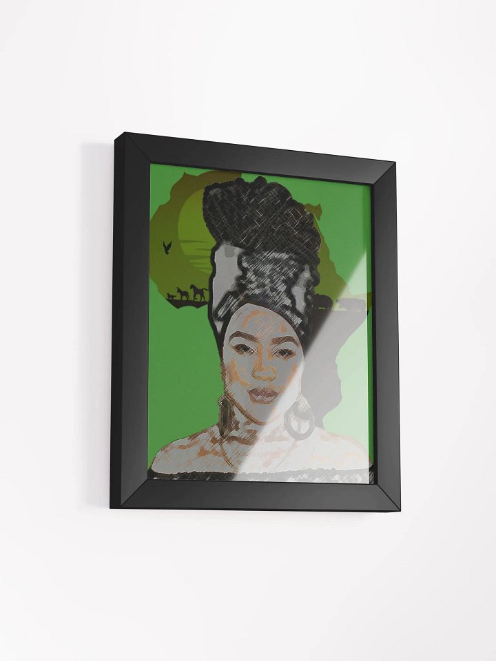 African Sunset Headwrap Matte Poster product image (2)