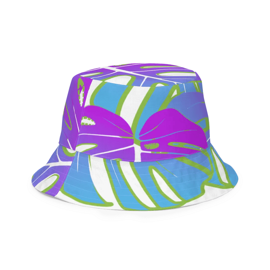 Neon Monstera Madness Reversible Bucket Hat product image (11)