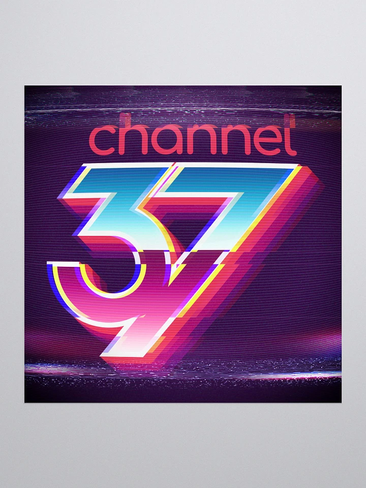 Channel 37 Glitch Icon Sticker product image (1)