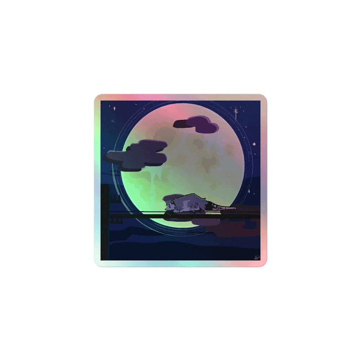 Poss on a Wire Holo Sticker product image (1)