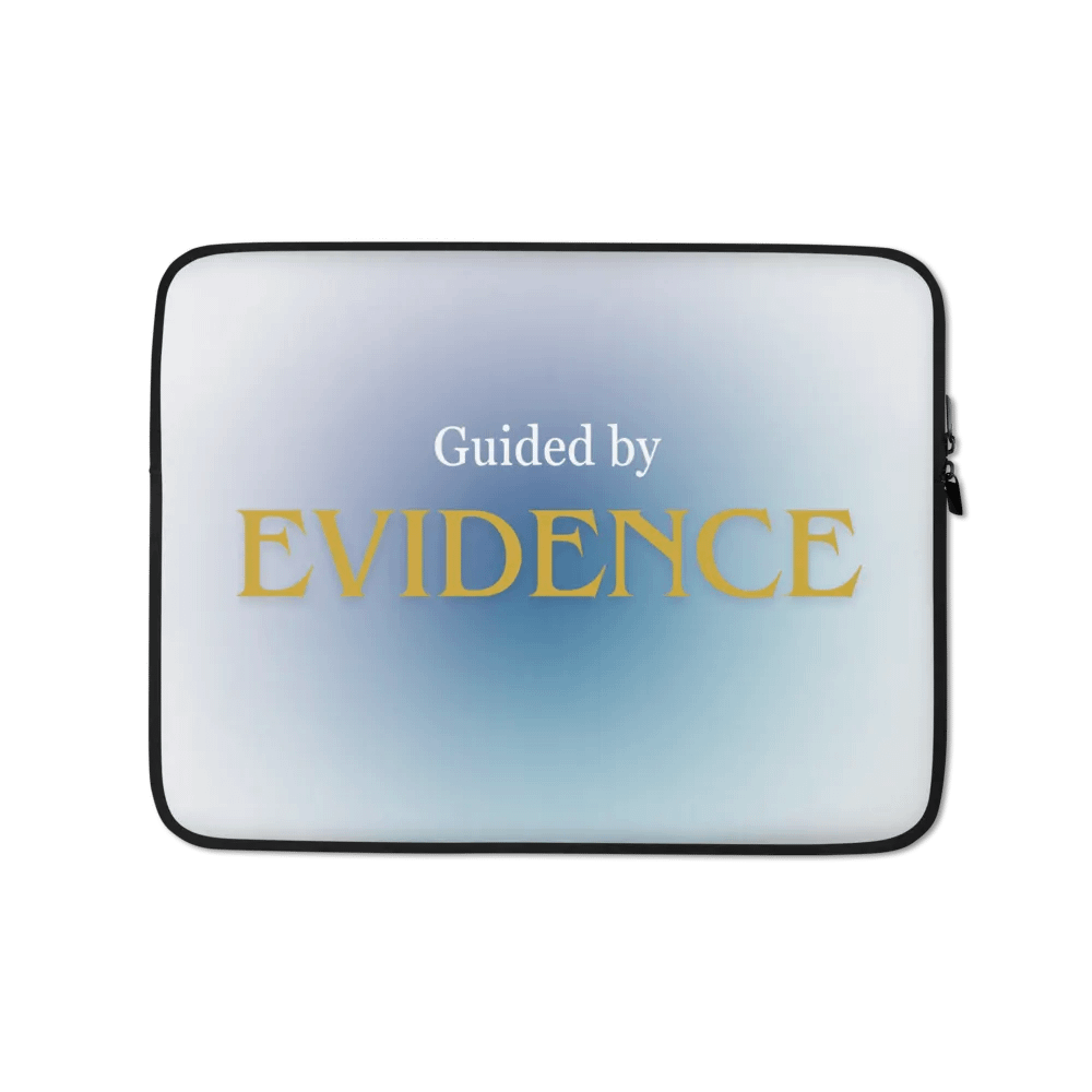 Guided by Evidence Laptop Sleeve product image (1)