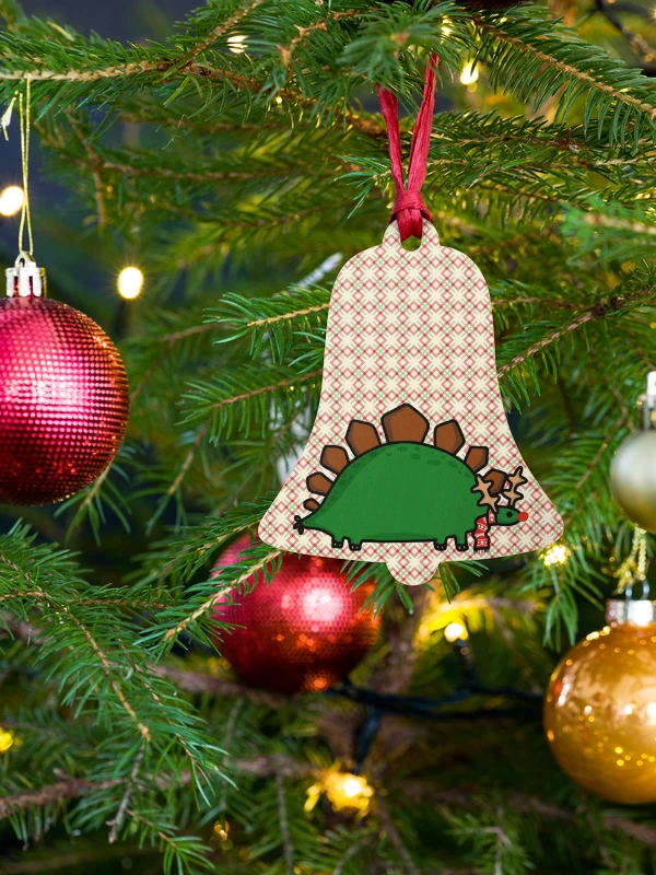 Rudolph The Stegosaurus Wooden Ornament product image (4)