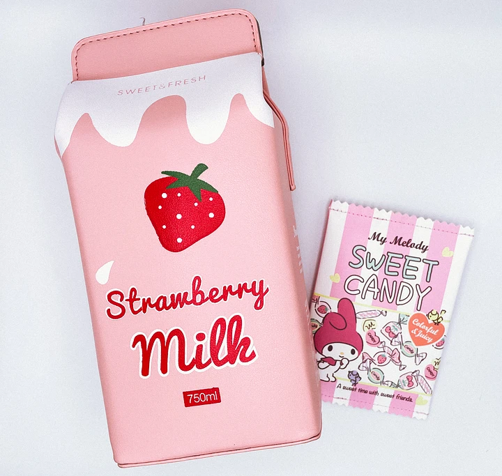 Strawberry Milk Crossbody Purse + Coin Purse product image (1)