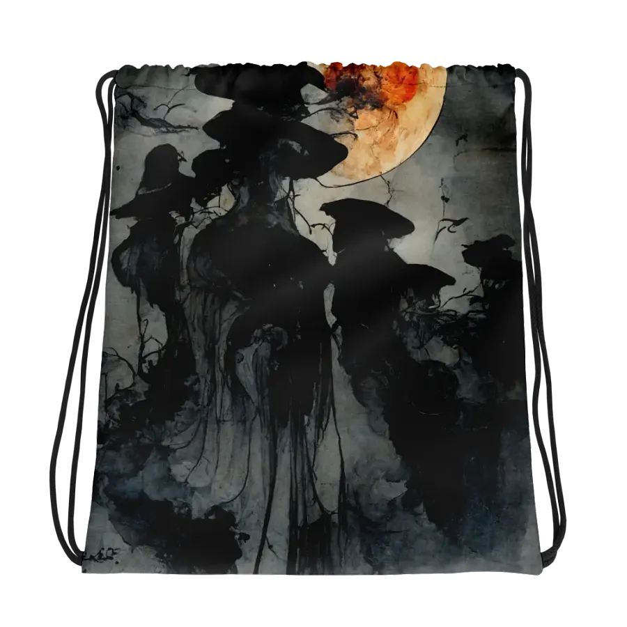 Mystical Moonlight Drawstring Backpack product image (1)