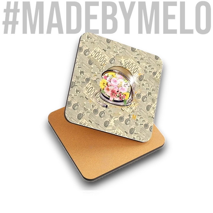 Vintage Floral Flyer - Coaster | #MadeByMELO product image (1)