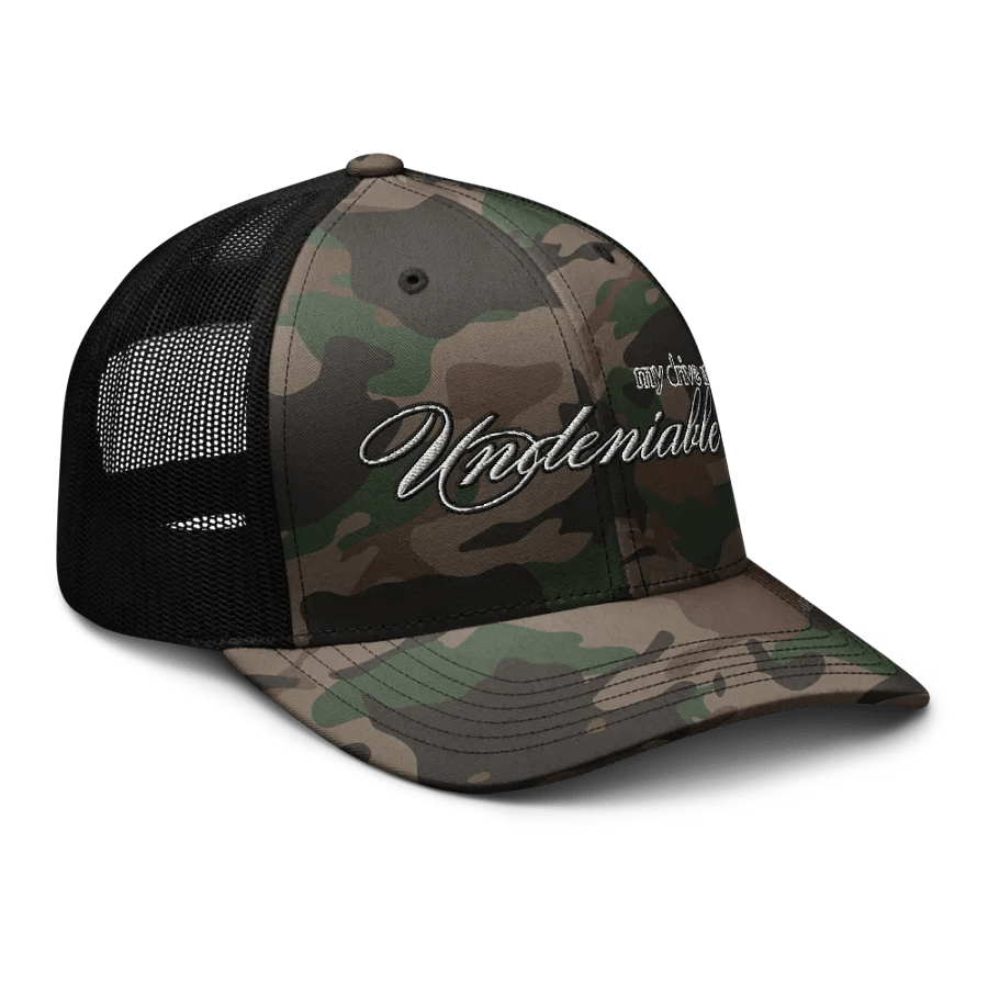 Undeniable Drive Camouflage Trucker Hat product image (6)
