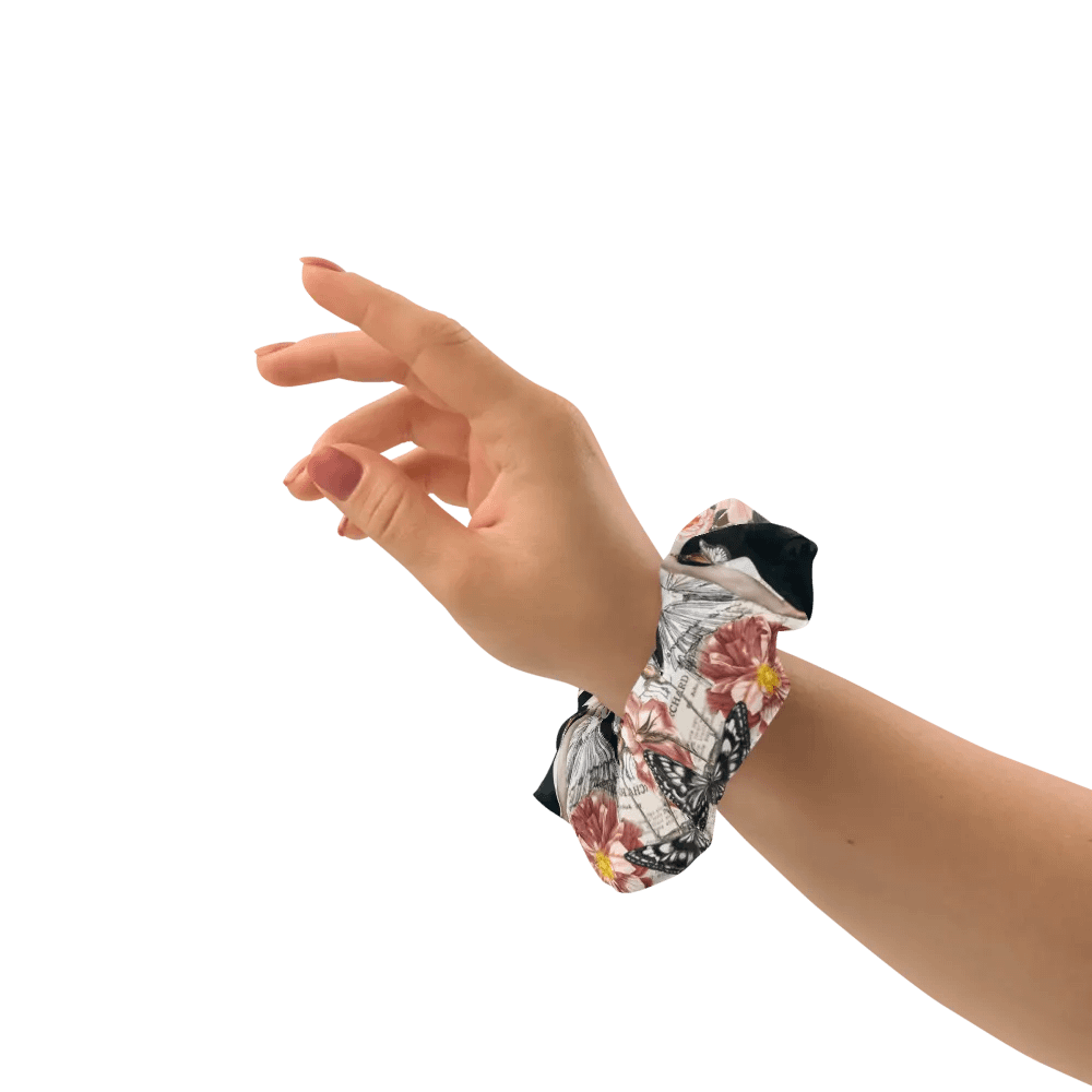 Vintage Lady Butterfly Dreams Collage All-Over Print Scrunchie product image (2)