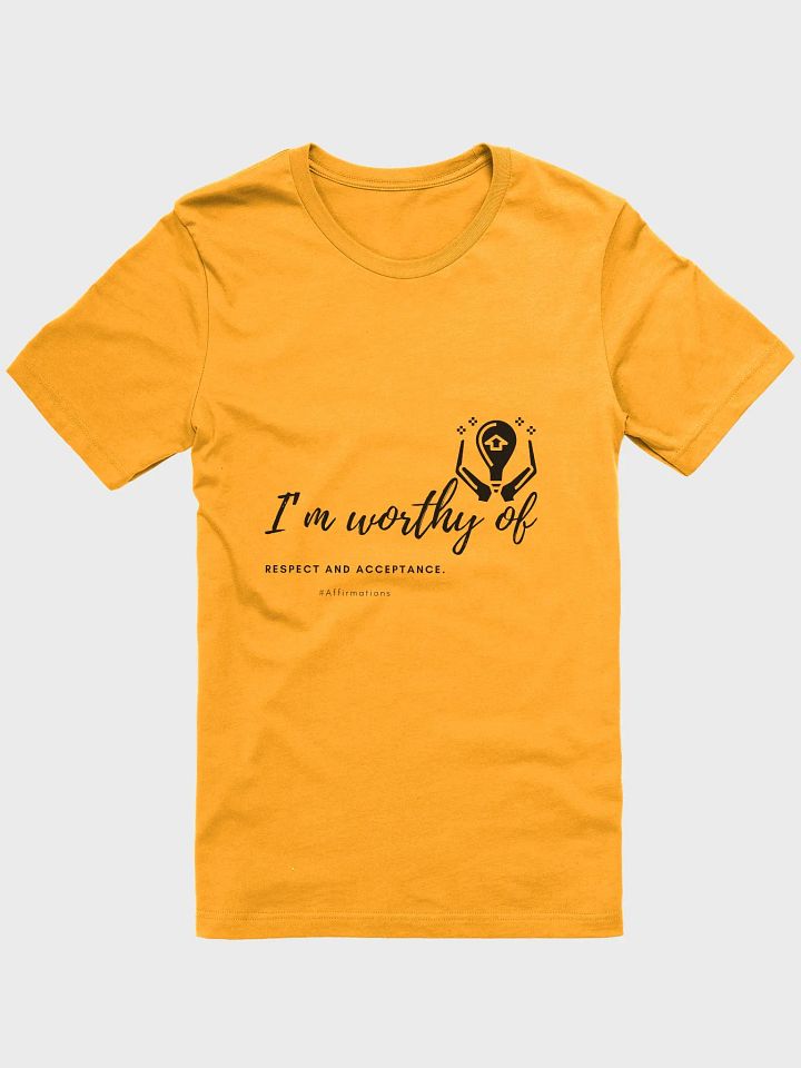 I'm worthy of Dark Unisex Super soft T-Shirt product image (3)