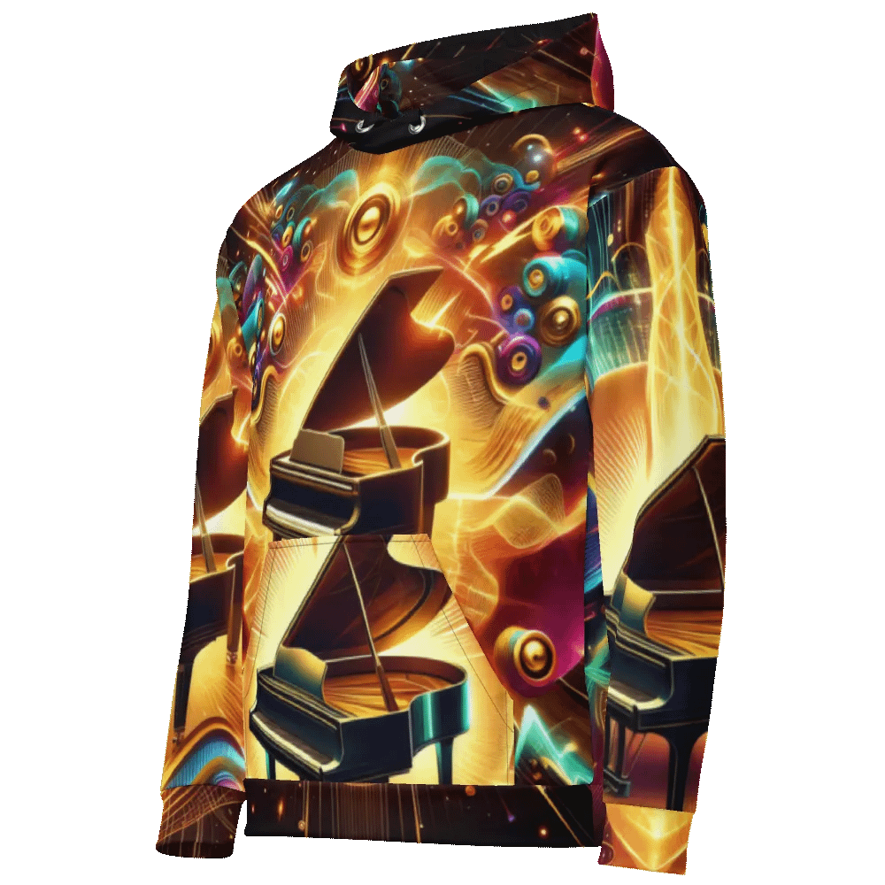 Piano Musical Instrument - All-Over Unisex Hoodie #23 product image (6)