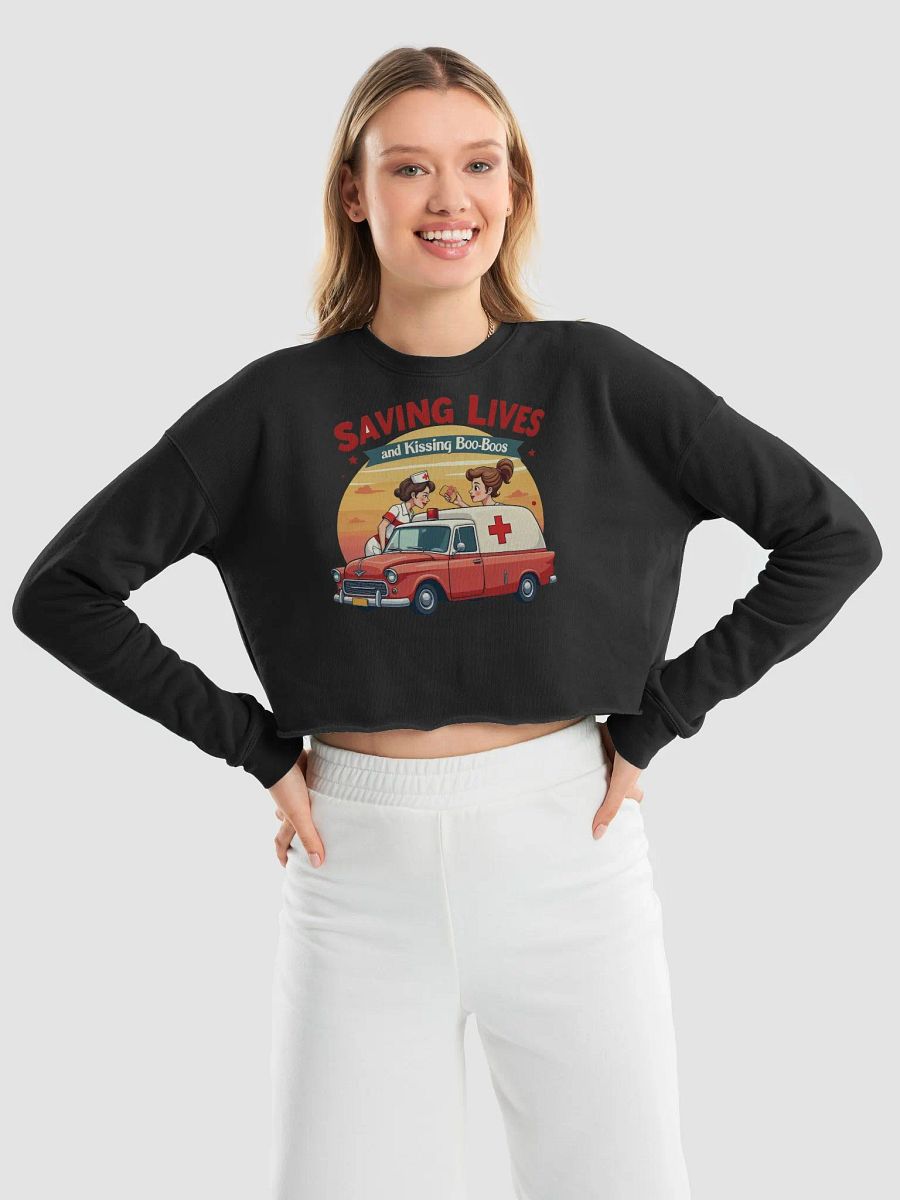Retro Nurse Ambulance Fleece Sweatshirt product image (25)