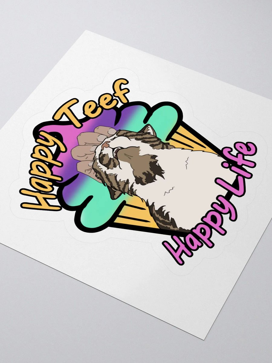 "Happy Teef, Happy Life" Regular Kiss Cut Stickers product image (11)