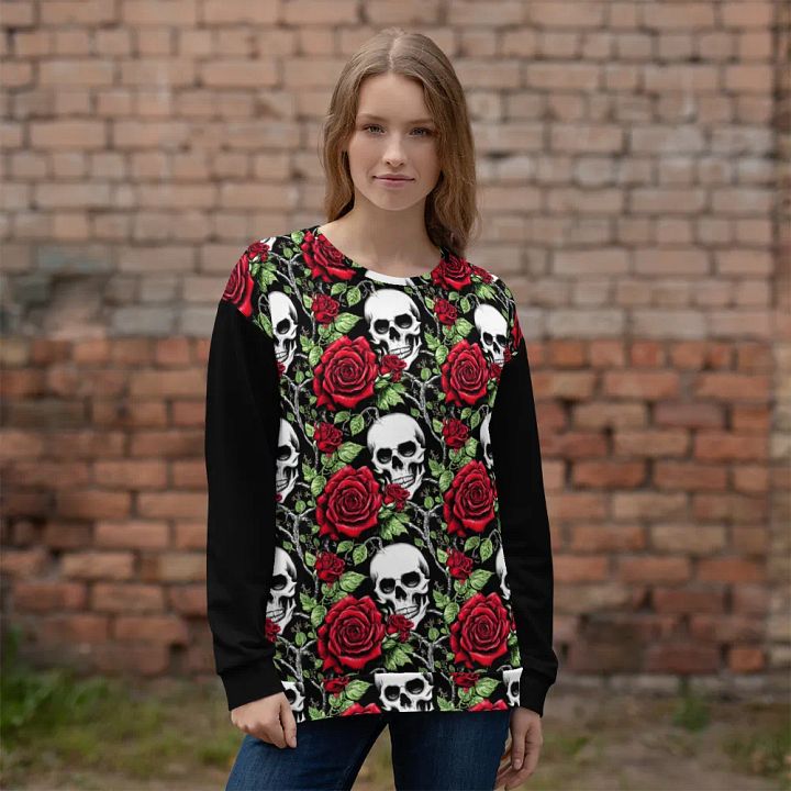 Skull & Roses Unisex Sweatshirt product image (1)