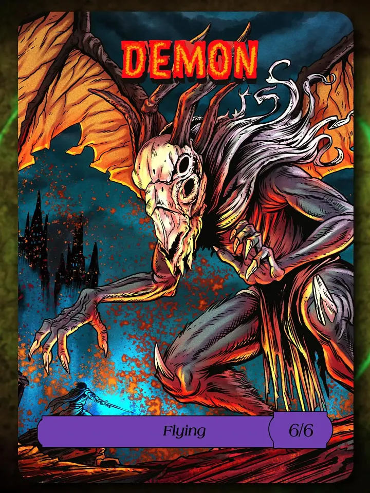 Demon 6/6 Full Art Token product image (1)