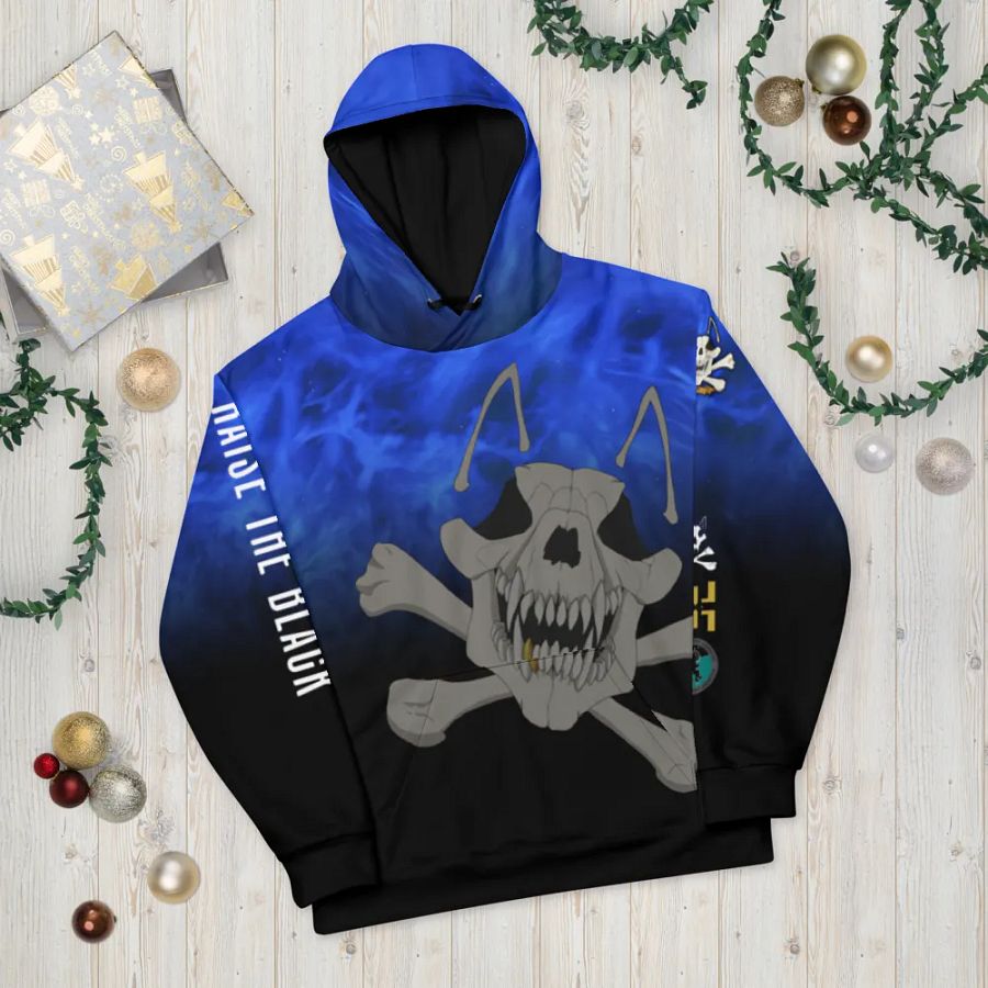 Mongrel Squad Straight Outta Klescher Blue/Black Hoodie product image (10)