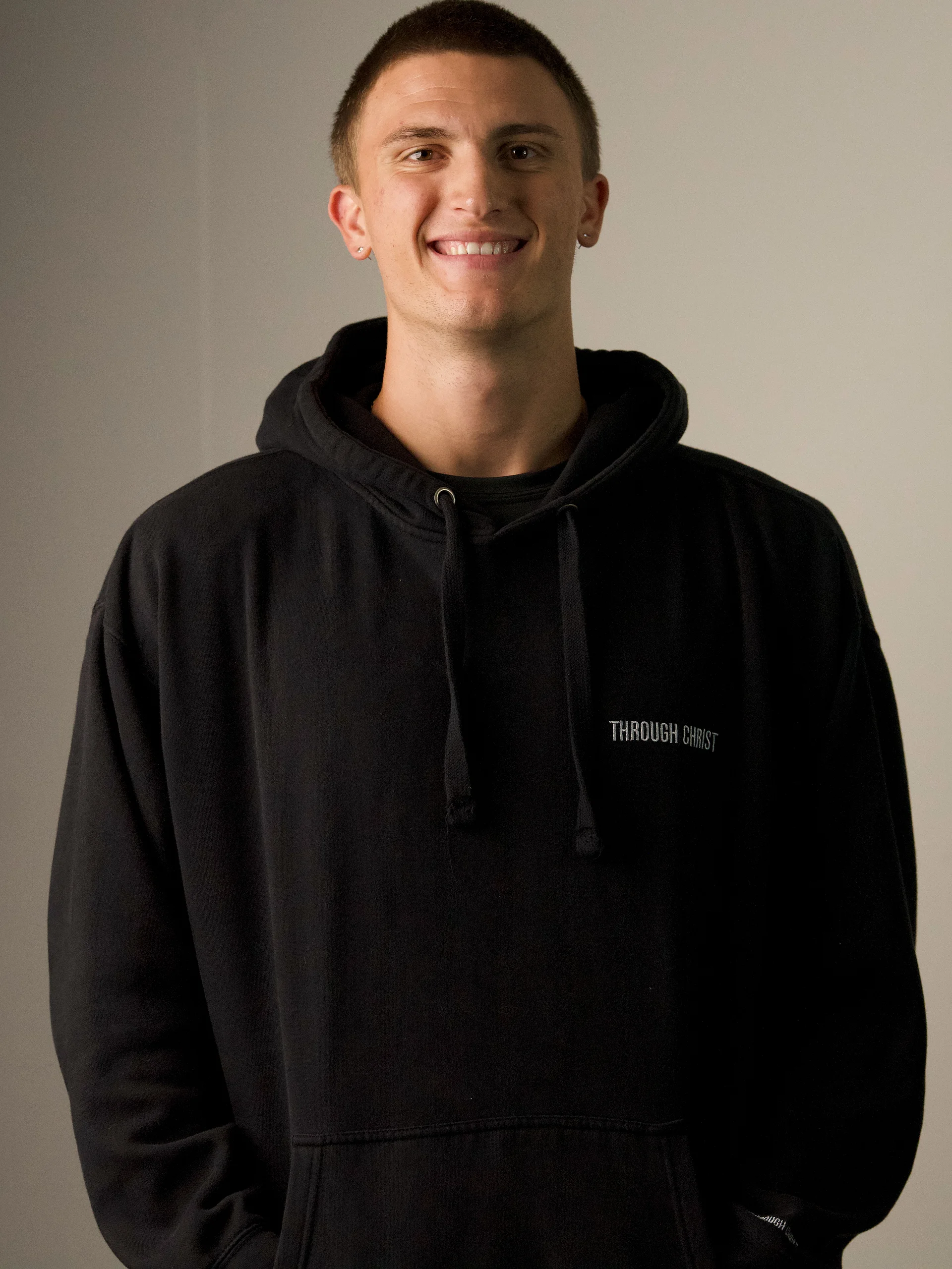 Through Christ Embroidered Hoodie product image (1)