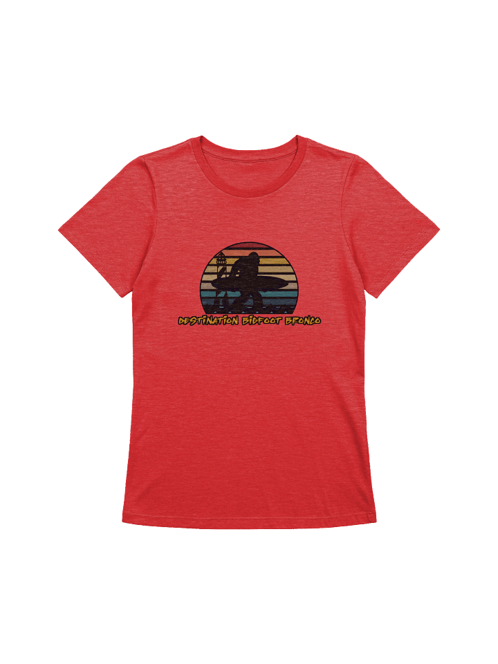 Destination Bigfoot Bronco Classic Logo Bella+Canvas Women's Supersoft Relaxed-fit T-Shirt (Multiple Colors Available) product image (1)