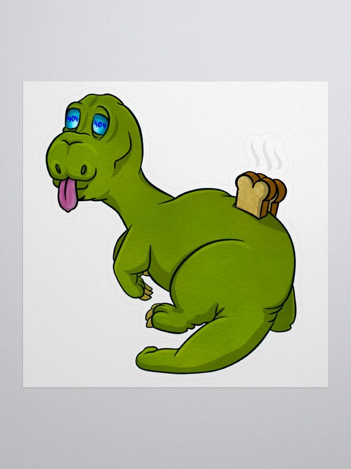 404 Toaster Dinosaur Sticker product image (1)