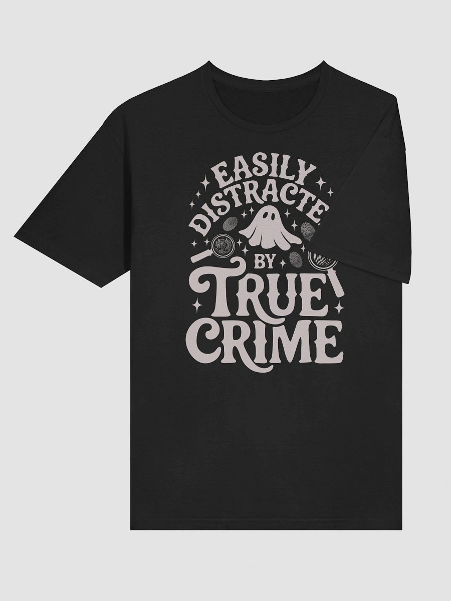 Easily Distracted by True Crime Spooky Halloween Ghost T-Shirt product image (7)