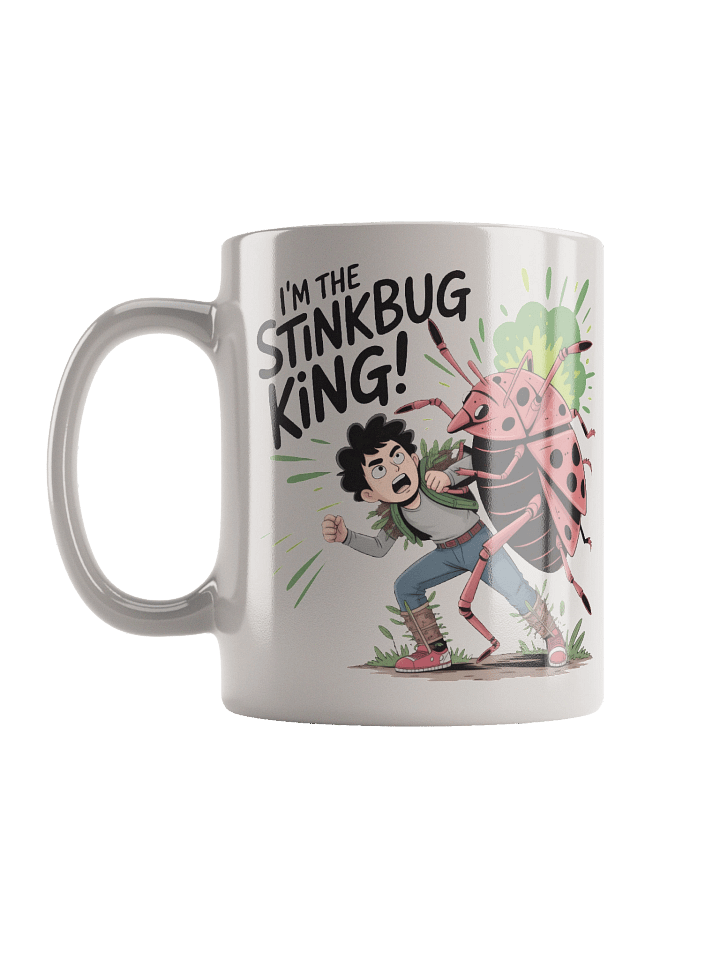 Stinkbug King White Glossy Mug product image (1)
