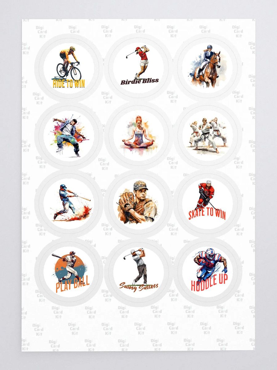 Sticker sheet sports product image (3)