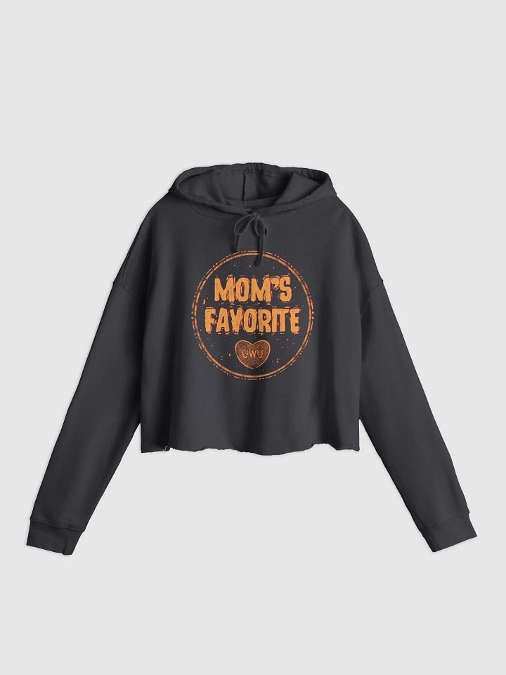 Mom's Favorite(Gold Text) Cropped Hoodie product image (1)
