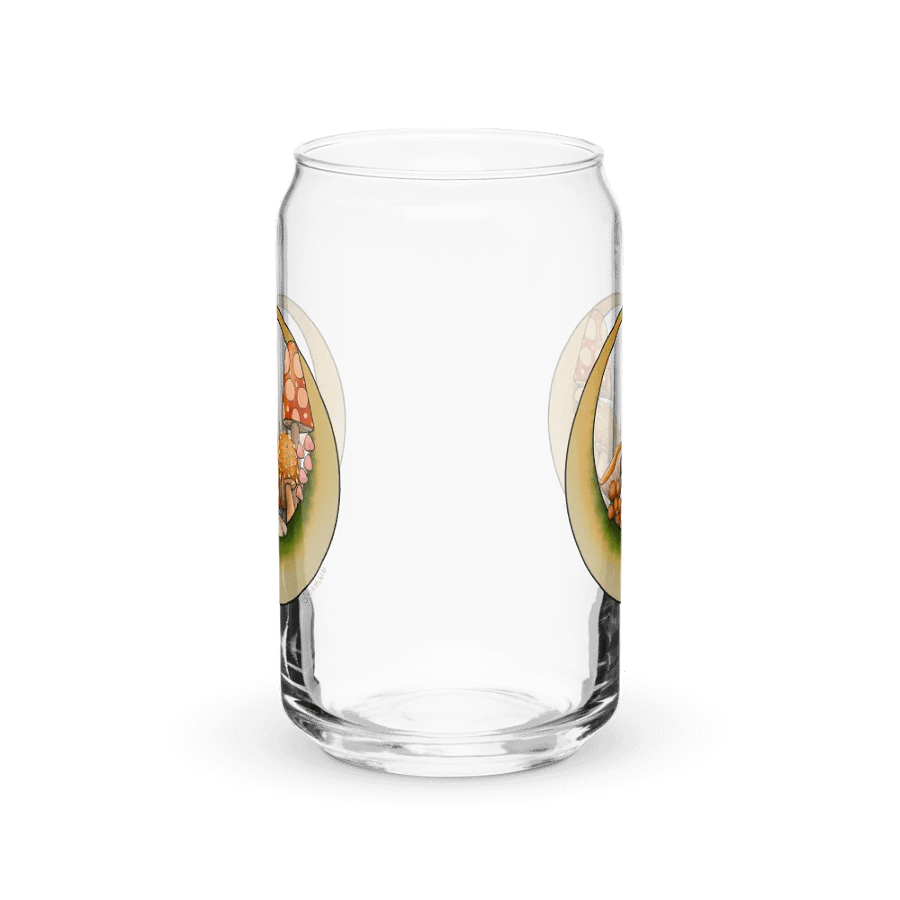 Moonie Shrooms 16 oz glass with or without lid/straw product image (5)
