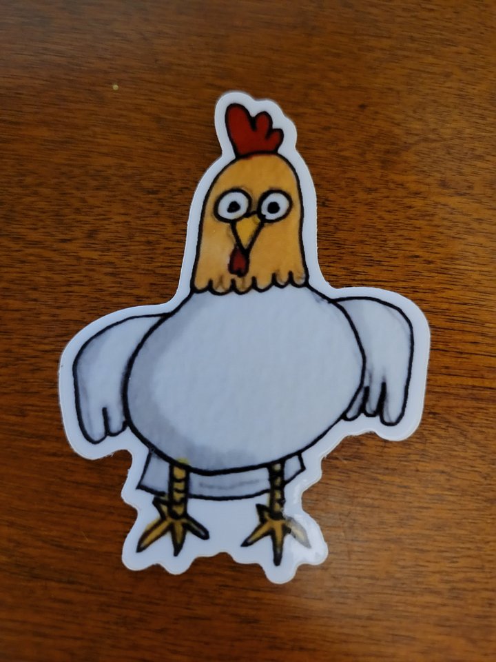 Emotional Support Chicken Sticker product image (2)