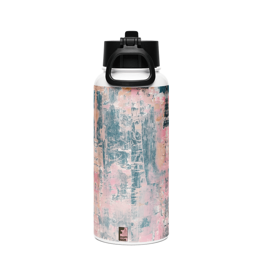 "Recovery 2019" Water Bottle With Screw Top And Straw product image (2)
