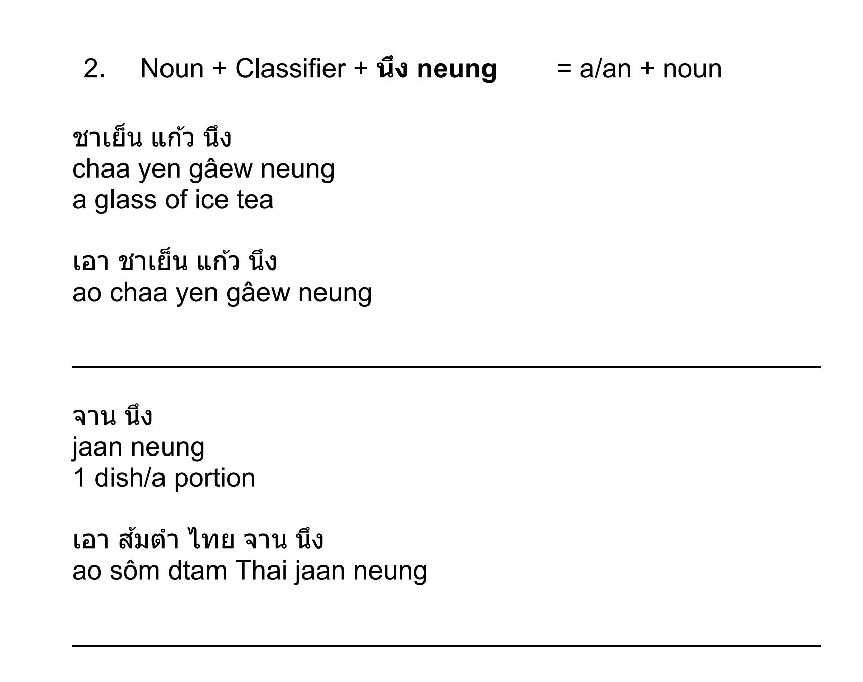 Thai grammar: Classifier product image (3)