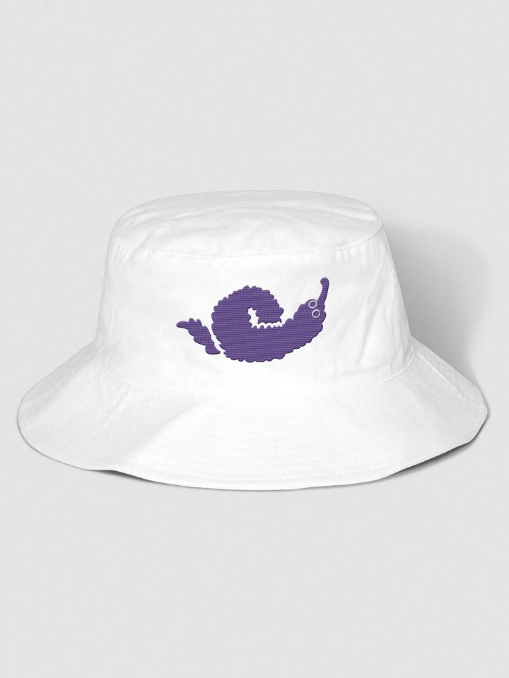 Oh Worm? purple embroidered bucket hat product image (2)
