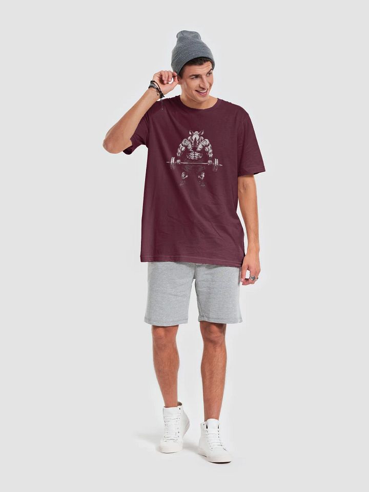 Rhino Powerlifting T-Shirt, Gym Beast Tee, Fitness Animal Shirt product image (2)