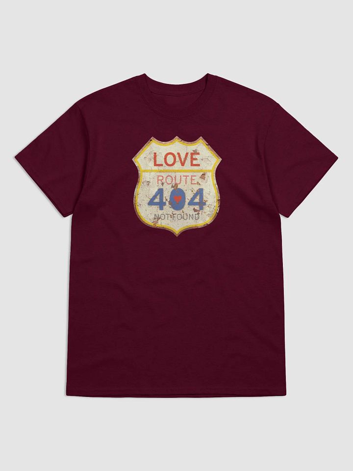 Funny 404 Not Found T-Shirt (Front Side) - Vintage Love Design for Tech Lovers & Geeks product image (1)
