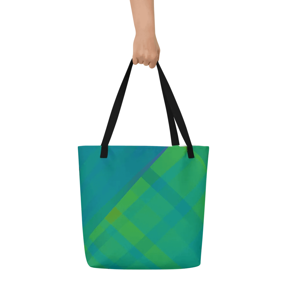 Vibrant Plaid Dreams Tote Bag for moms friends art students product image (7)