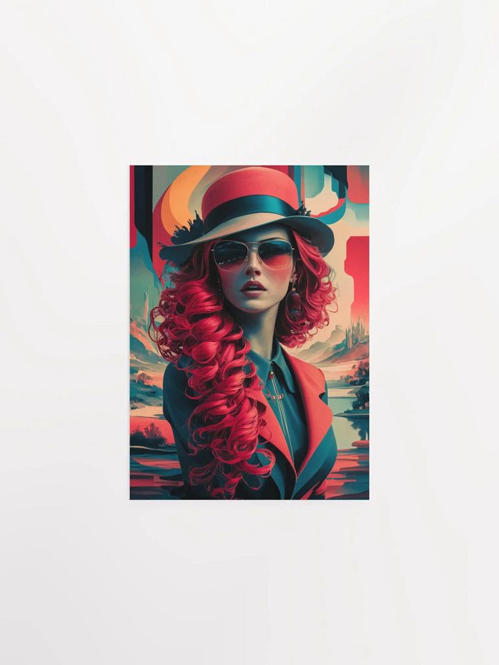 Abstract illustration of a Woman Poster - 4 product image (1)