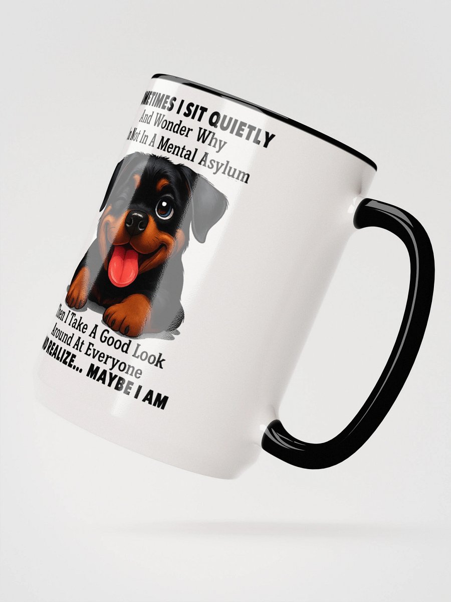 Rottweiler Pup Mental Asylum Mug product image (3)