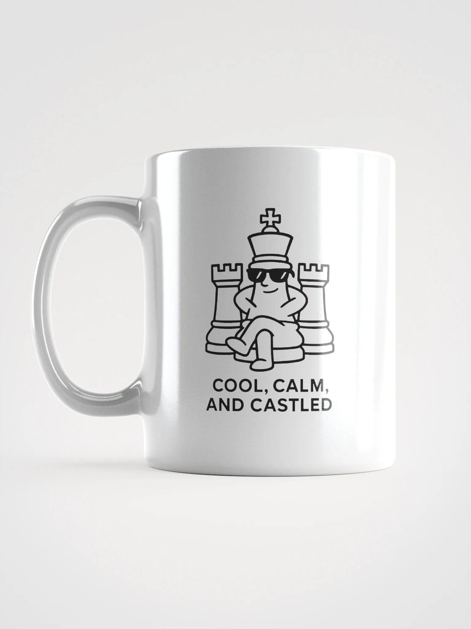 Cool, Calm, and Castled - White Glossy Mug product image (6)