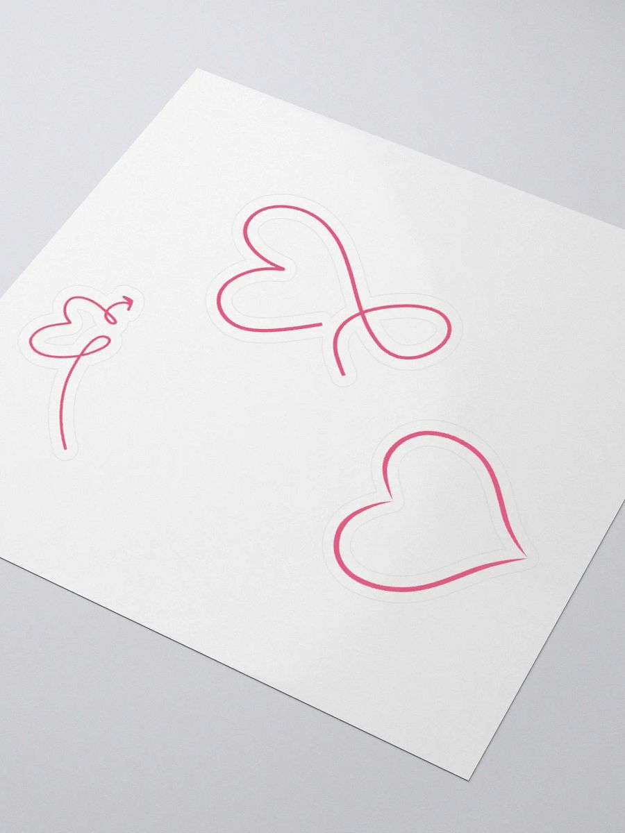 Hollow hearts sticker product image (9)