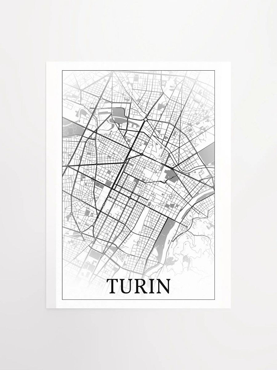 Turin, Italy, city map print product image (3)