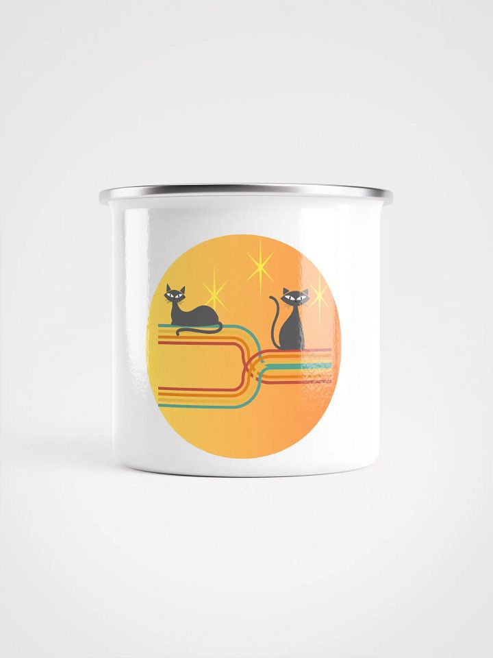 Whimsical Cats Enamel Mug product image (1)