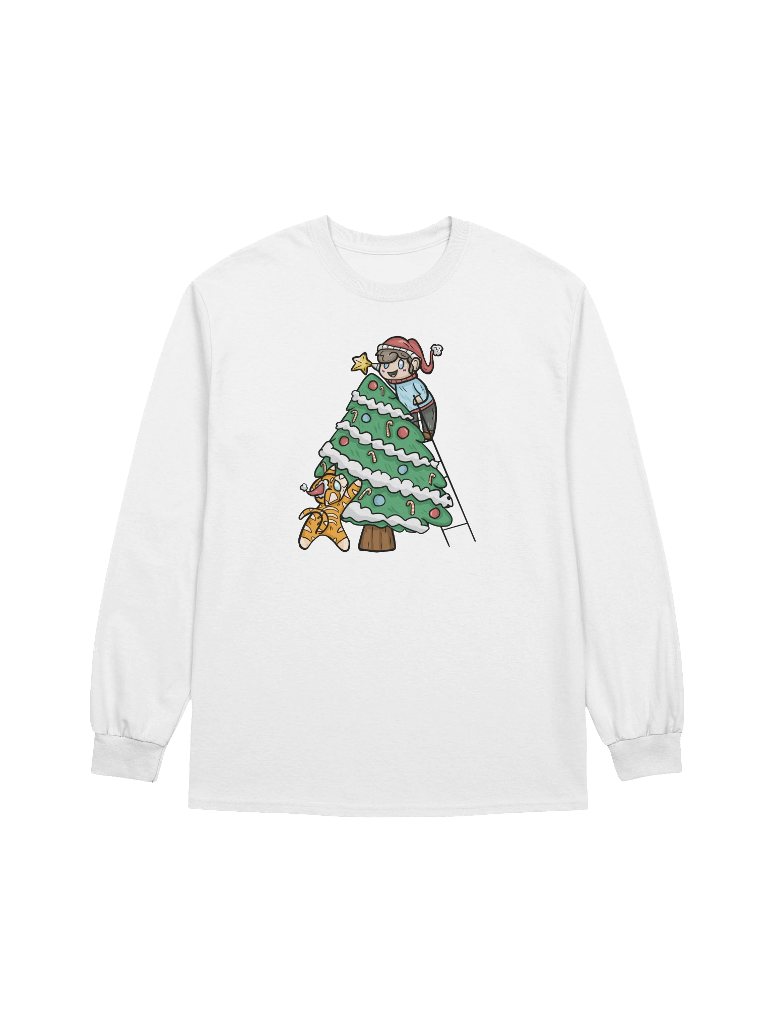 Arcade Warrior Tree Unisex Long Sleeve Shirt Christmas 2025 product image (4)