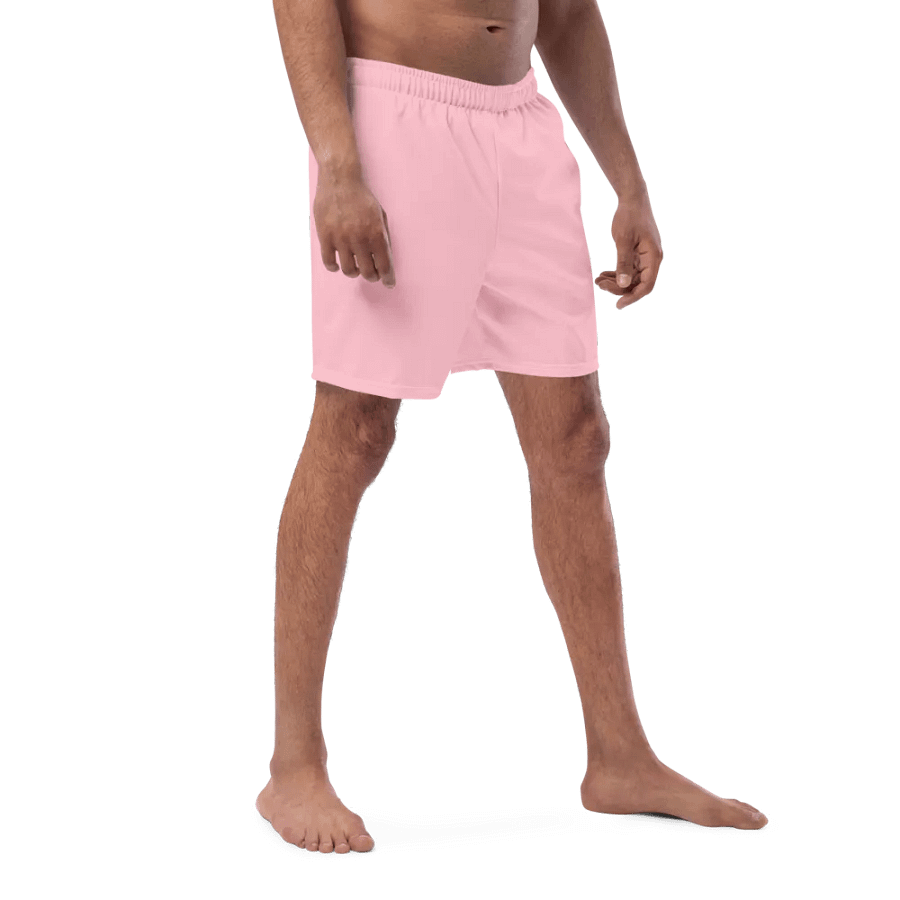 Plain Color Pink Swim Trunks product image (3)
