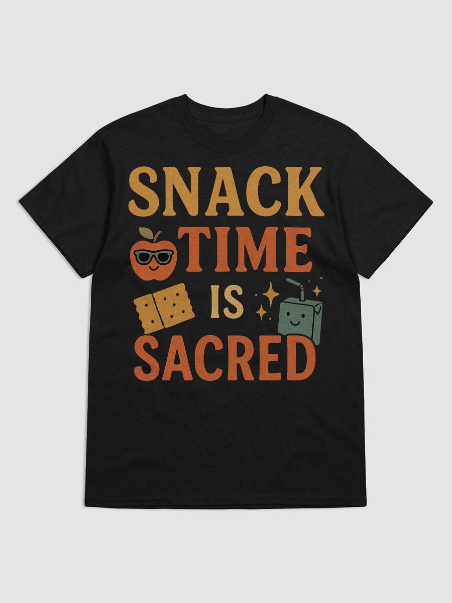 Snack Time Is Sacred – Funny Kindergarten Teacher Graphic Tee product image (1)