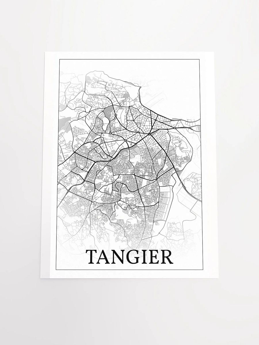 Tangier, Morocco, city map print product image (20)