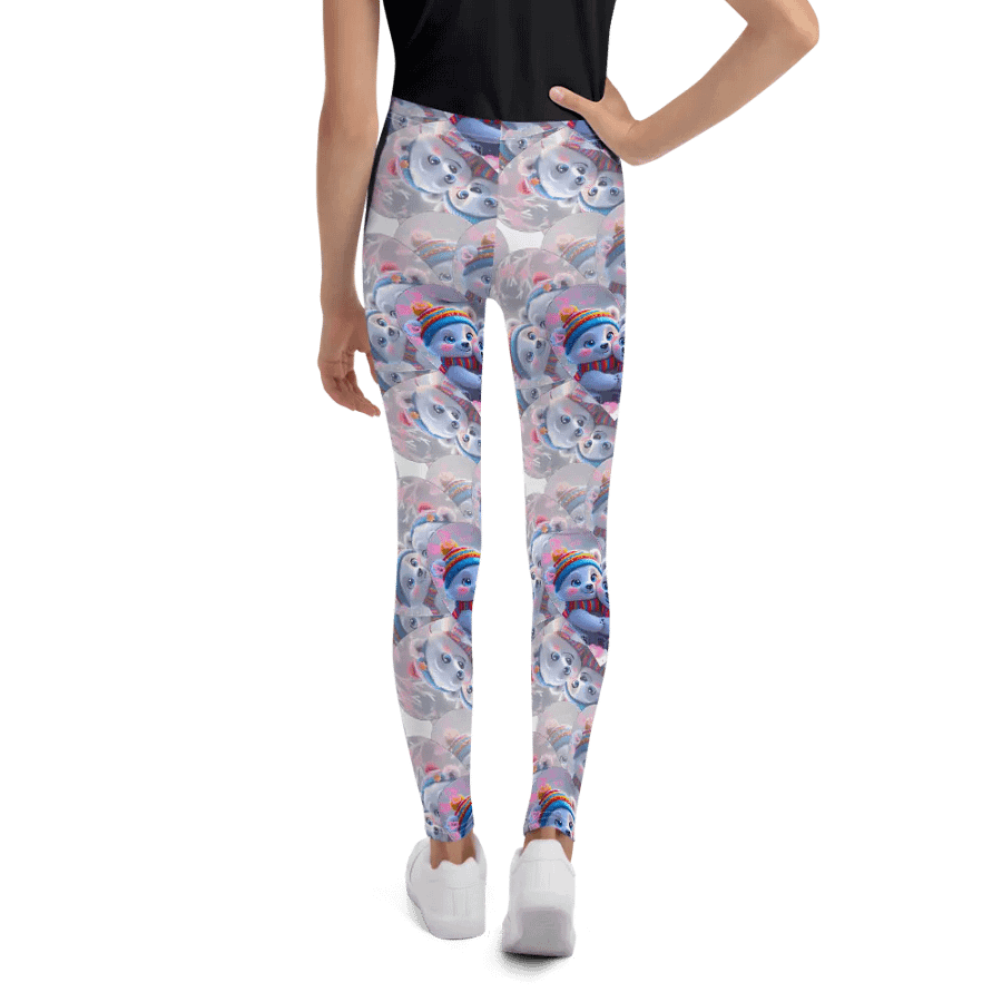 Whimsical Polar Bears Pattern Leggings - Winter Fashion Statement product image (3)