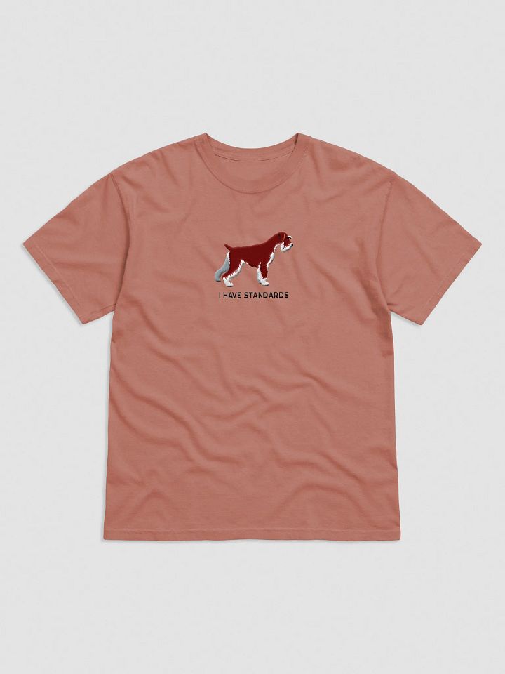 I Have Standards T-Shirt(Embroidered) of a Standard Schnauzer(Chocolate) product image (17)
